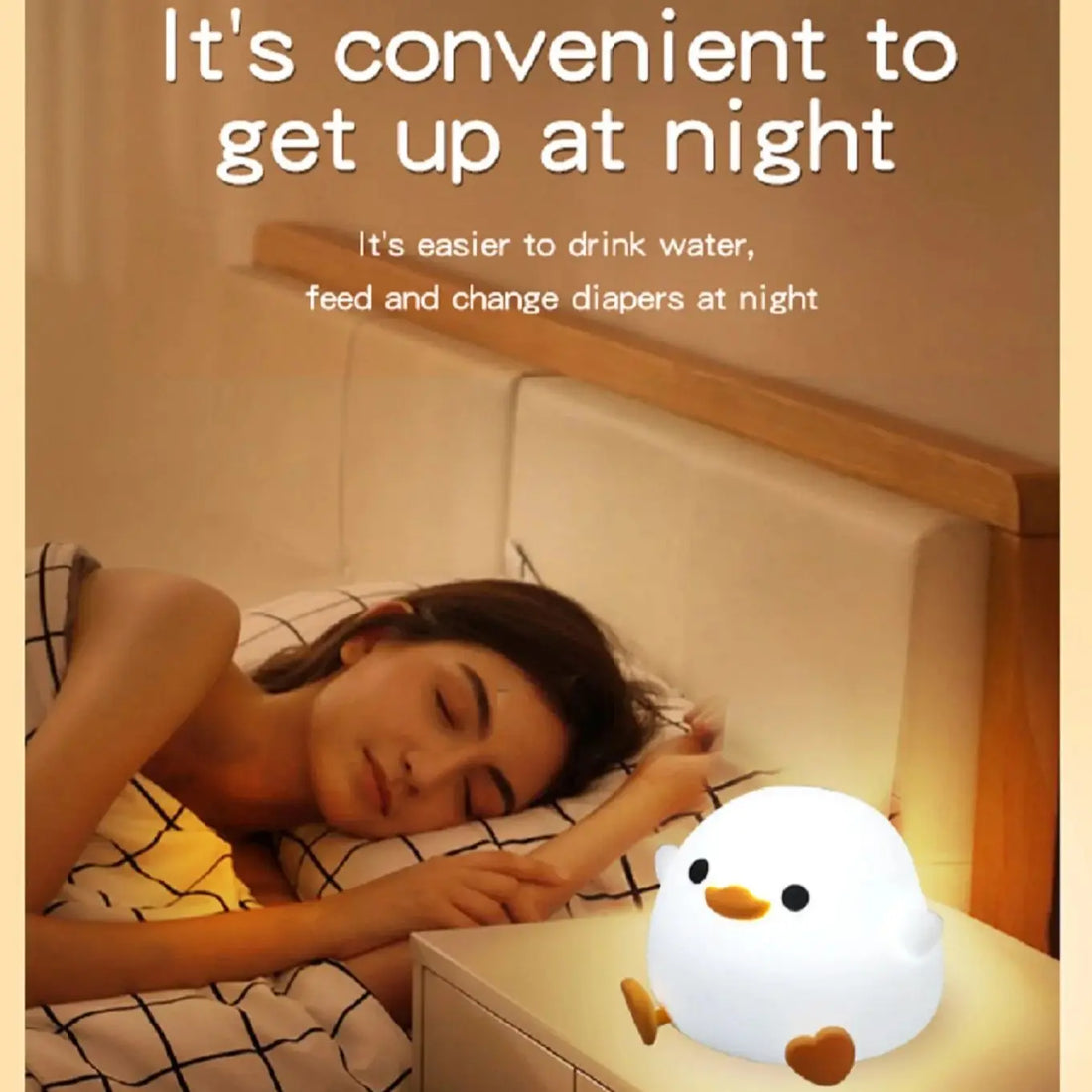 Cute Duck Silicone Night Light