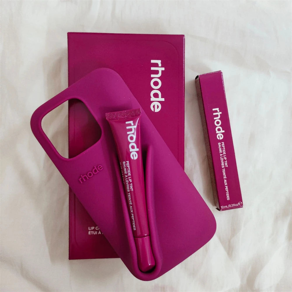 Rhode iPhone Case and Lip Gloss - Autumn Limited Edition (Raspberry Color)