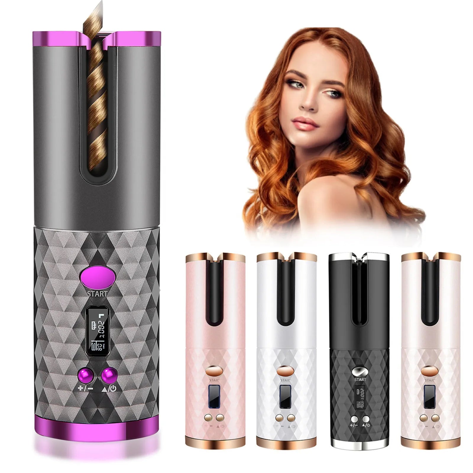 CurlEase Pro: Cordless Auto Hair Curler