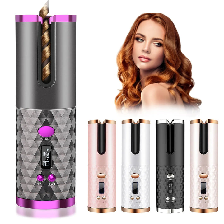 CurlEase Pro: Cordless Auto Hair Curler