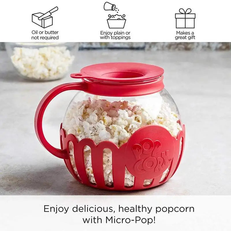PopNjoy 3-in-1 Microwave Popcorn Popper