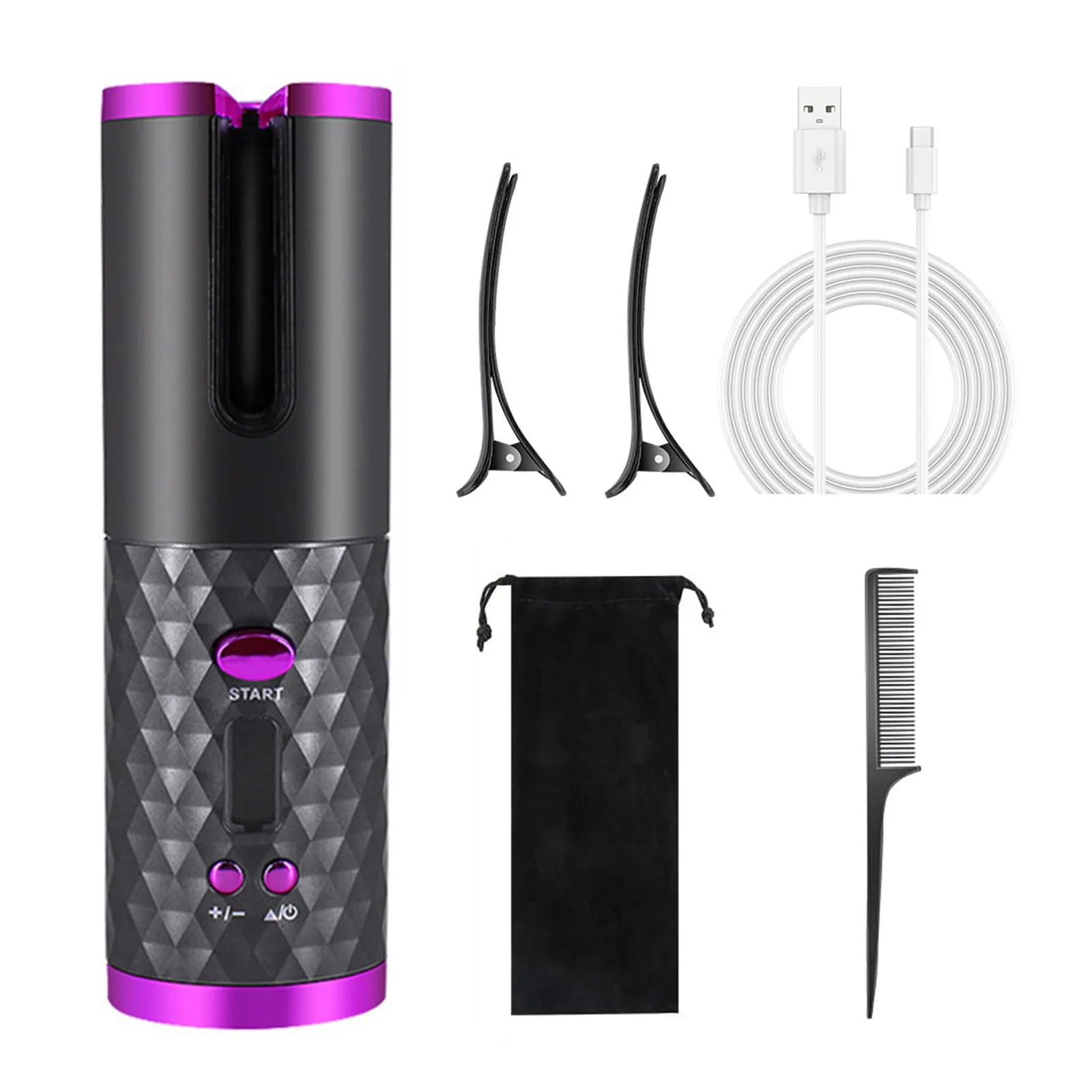 CurlEase Pro: Cordless Auto Hair Curler
