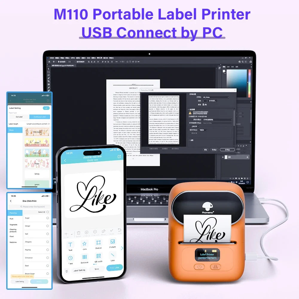 Phomemo M110 Bluetooth Label Printer