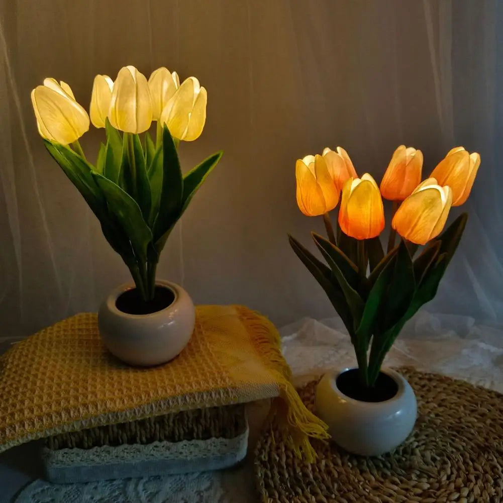 LuminaBlossom Tulip LED Night Light
