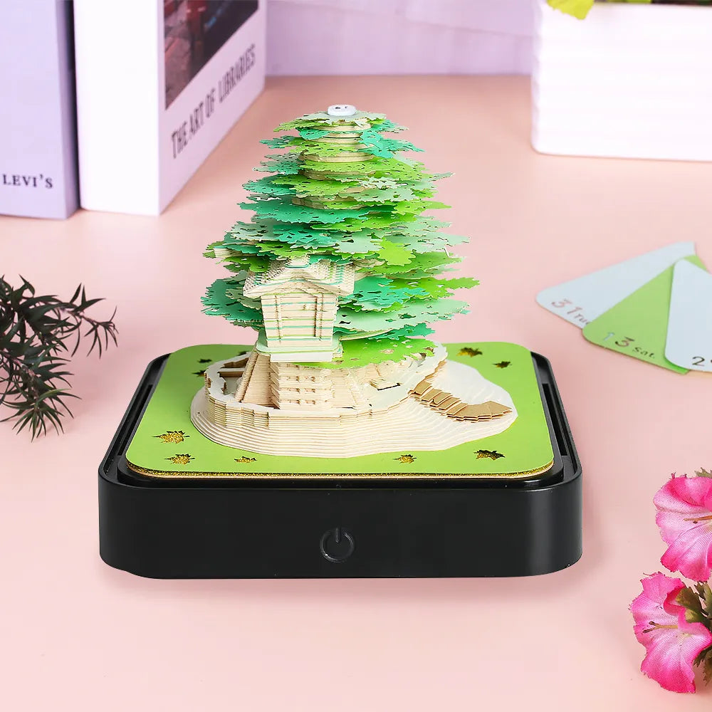 3D Sakura Treehouse Calendar