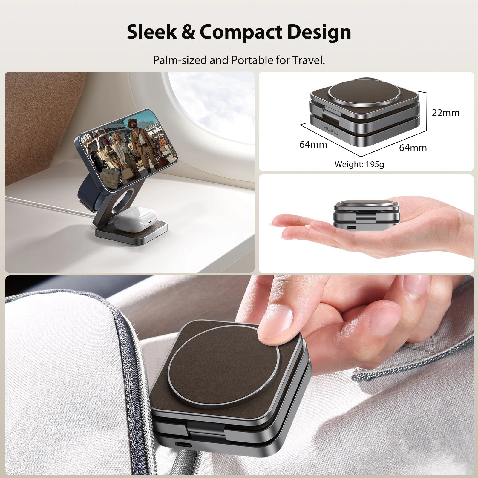 MagCharge Pro™ 3-in-1 Wireless Charging Station