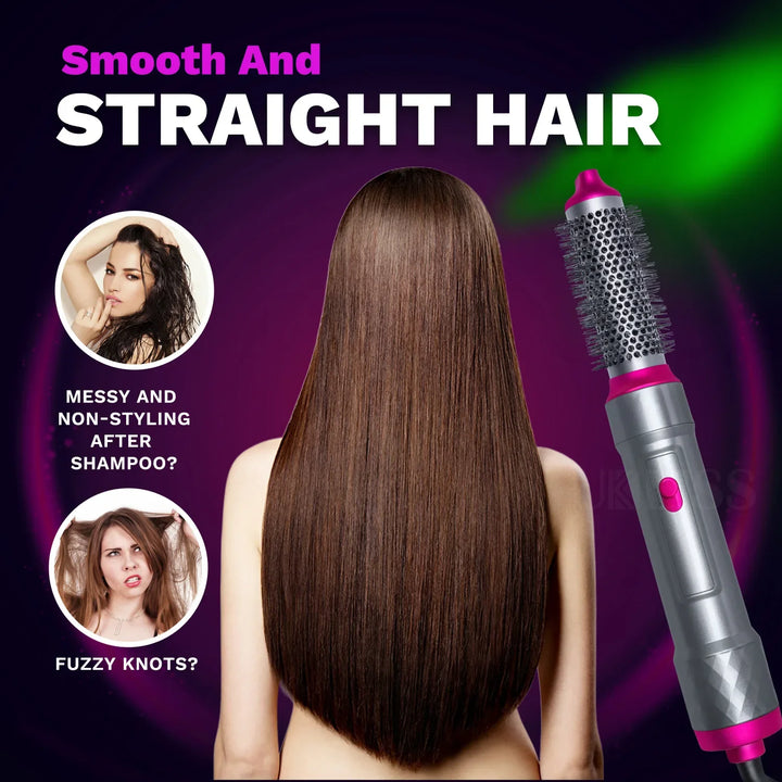 5-in-1 Hair Dryer Hot Comb Set