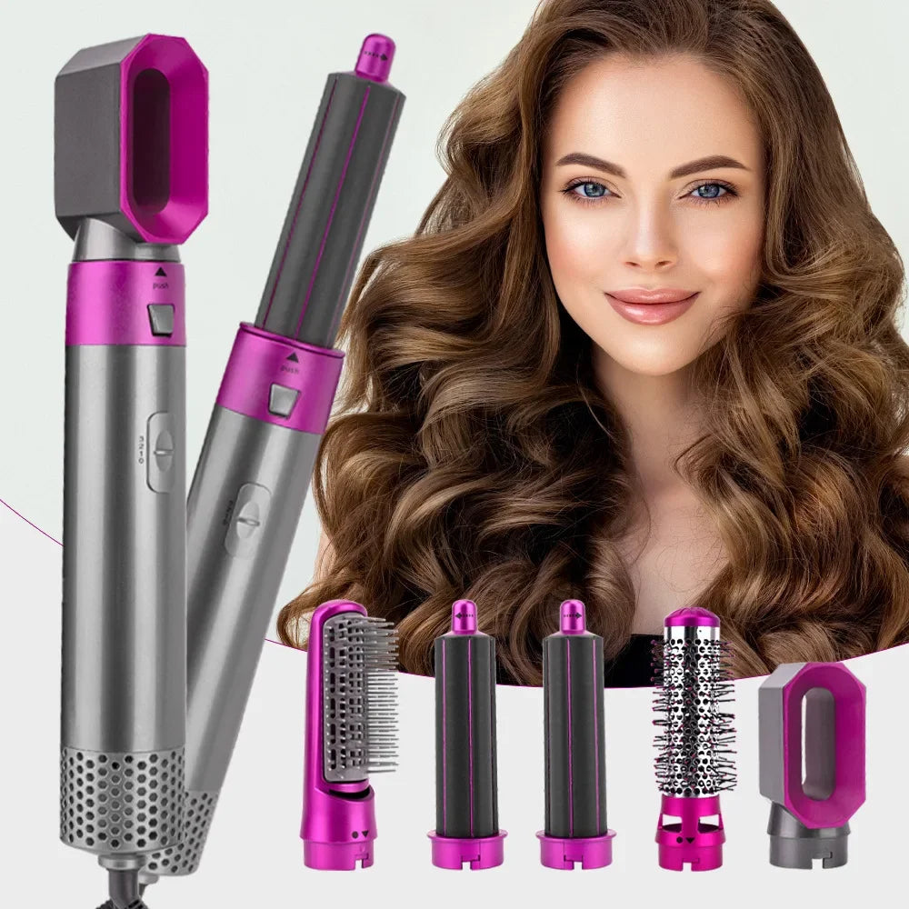 5-in-1 Hair Dryer Hot Comb Set