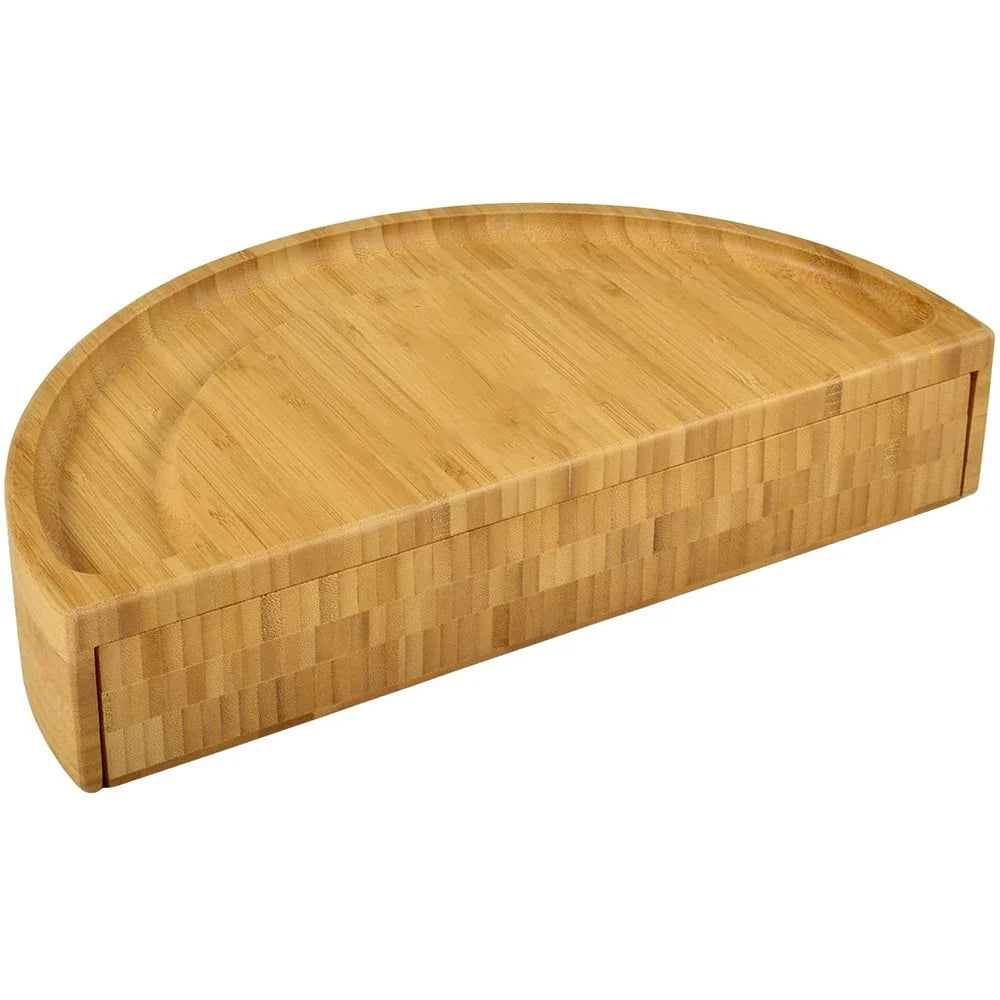 Bamboo Brilliance: Deluxe Cheese and Breadboard Set