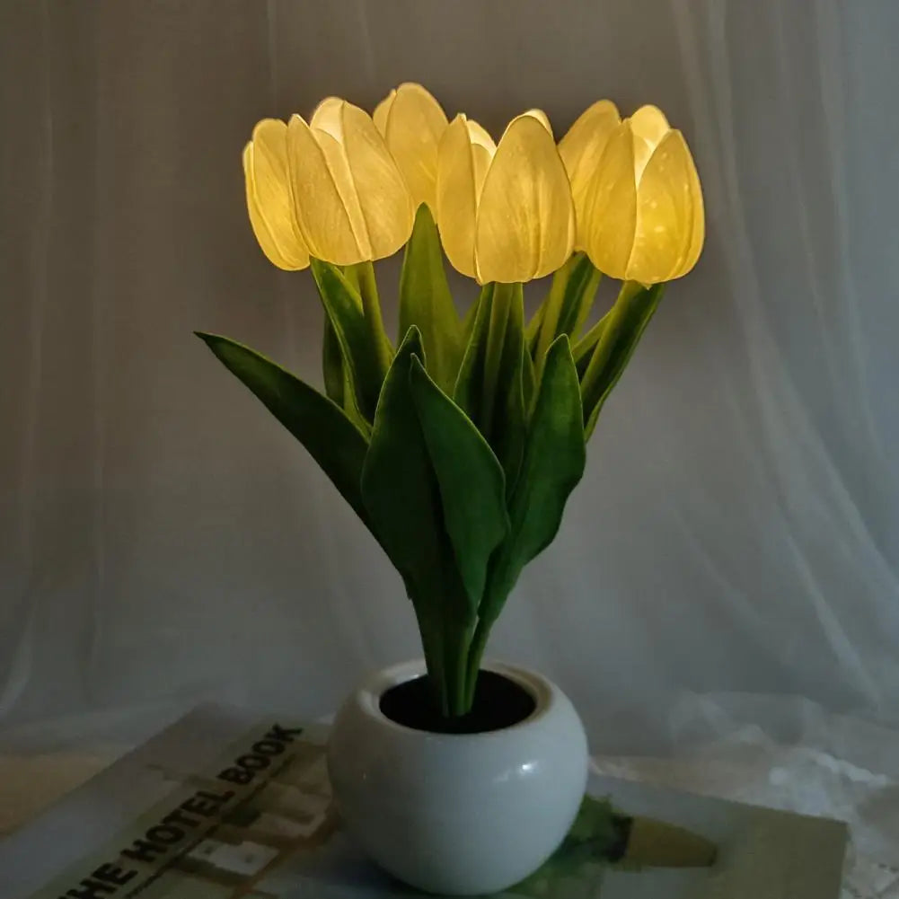 LuminaBlossom Tulip LED Night Light