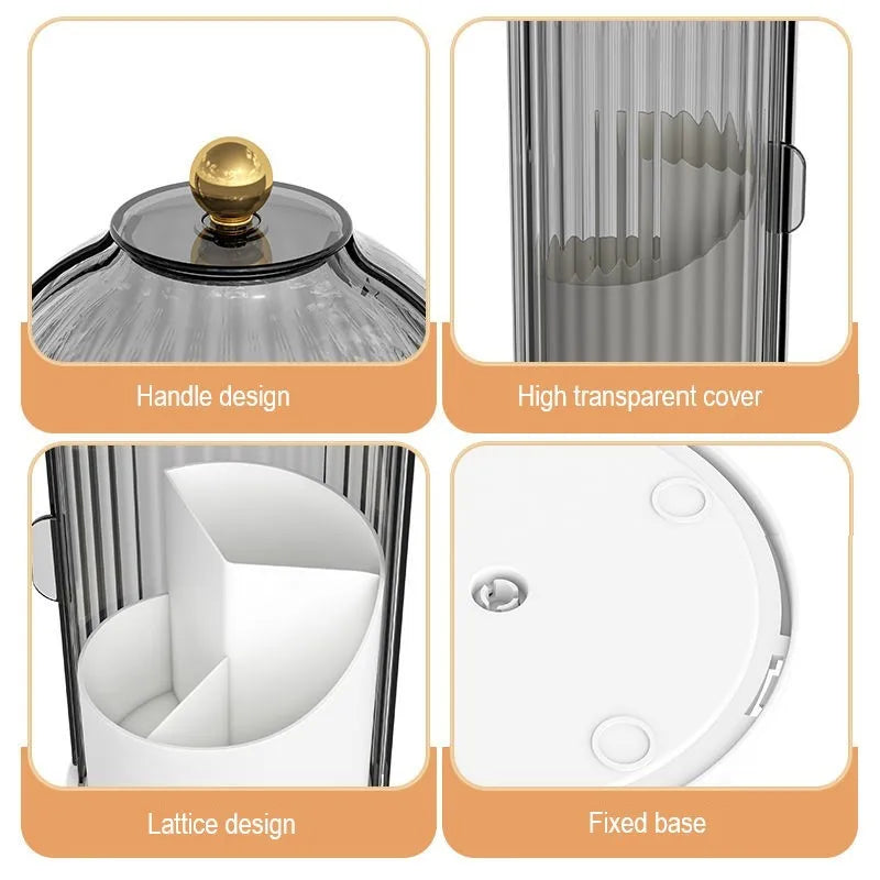 Glamsync 360° Luxe Makeup Brush & Cosmetic Organizer