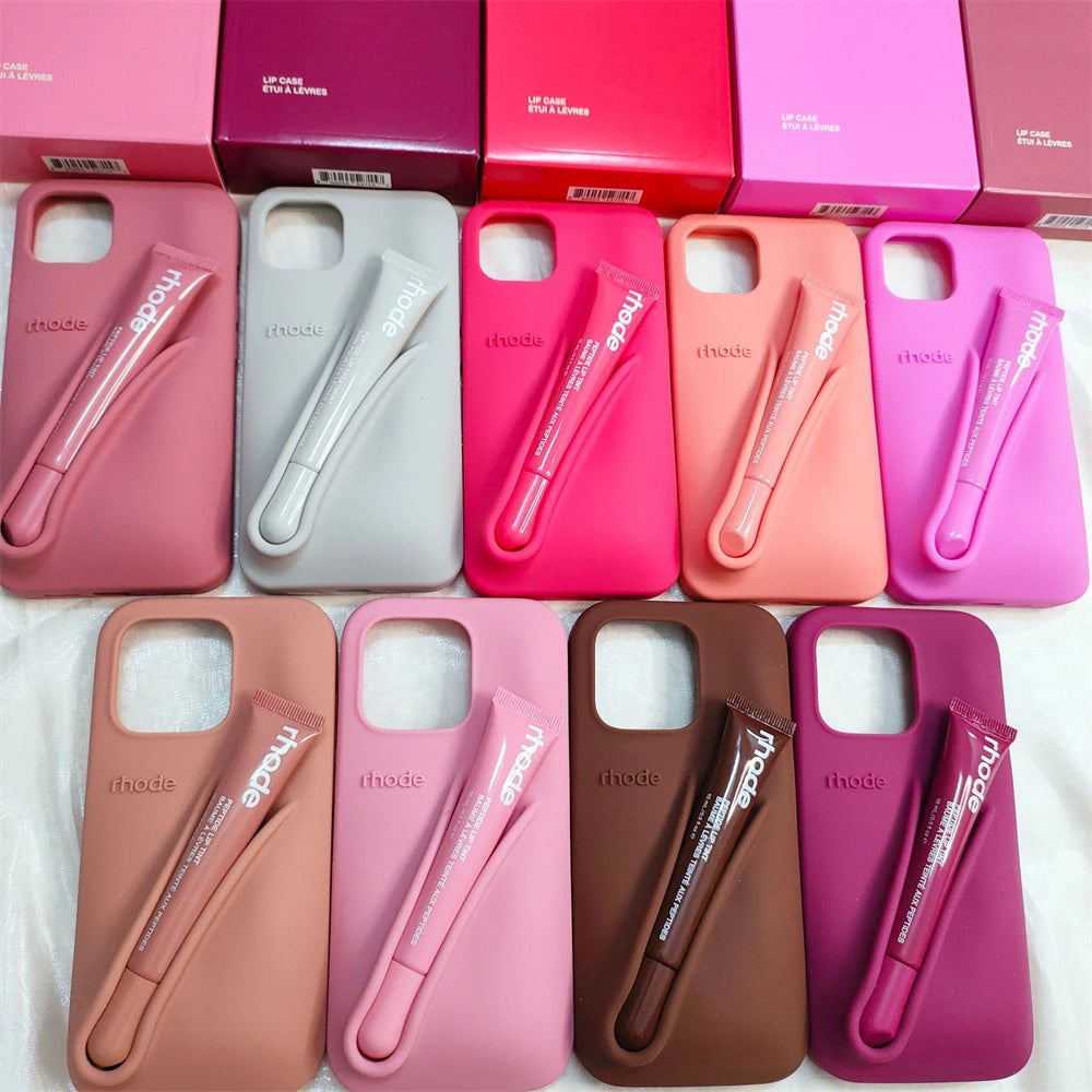 Rhode iPhone Case and Lip Gloss - Autumn Limited Edition (Grey)