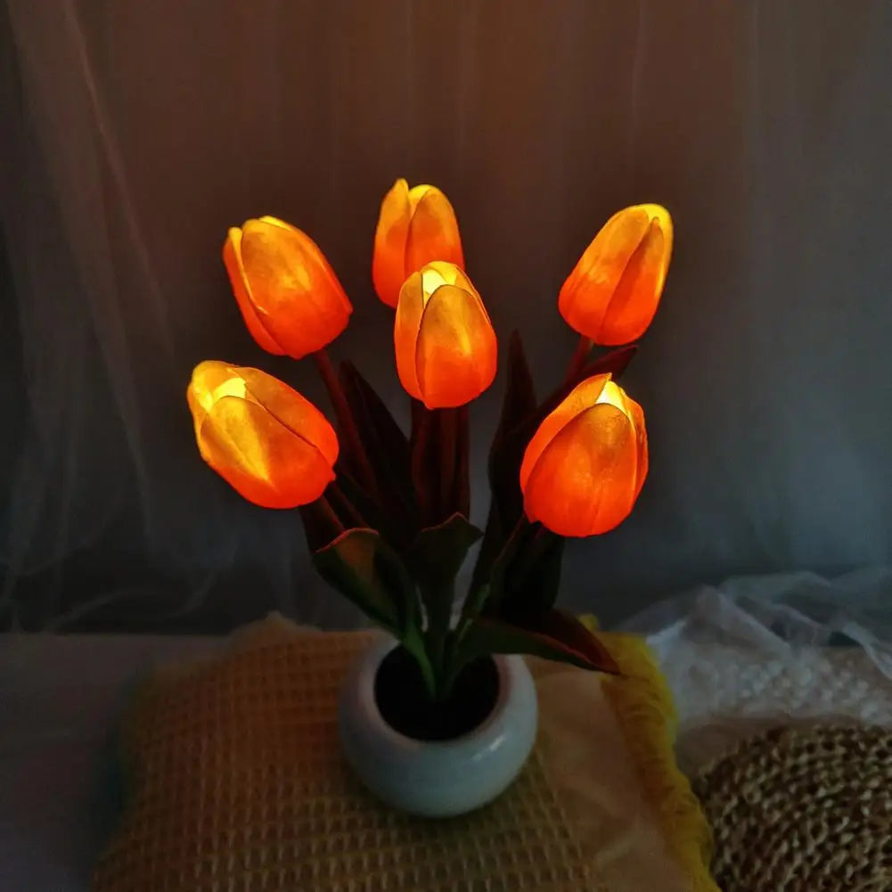 LuminaBlossom Tulip LED Night Light