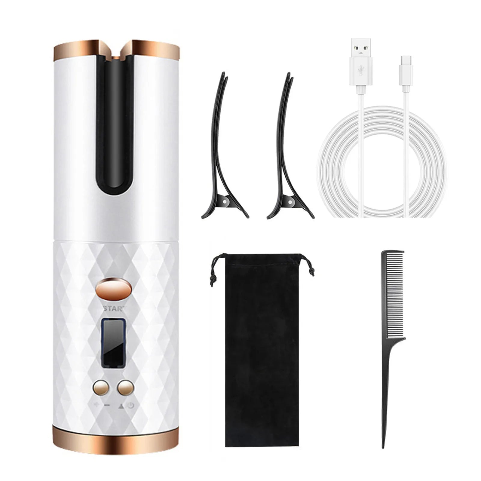 CurlEase Pro: Cordless Auto Hair Curler