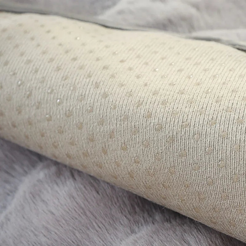 Cozy Plush Solid Colour Non-slip Sofa Cover