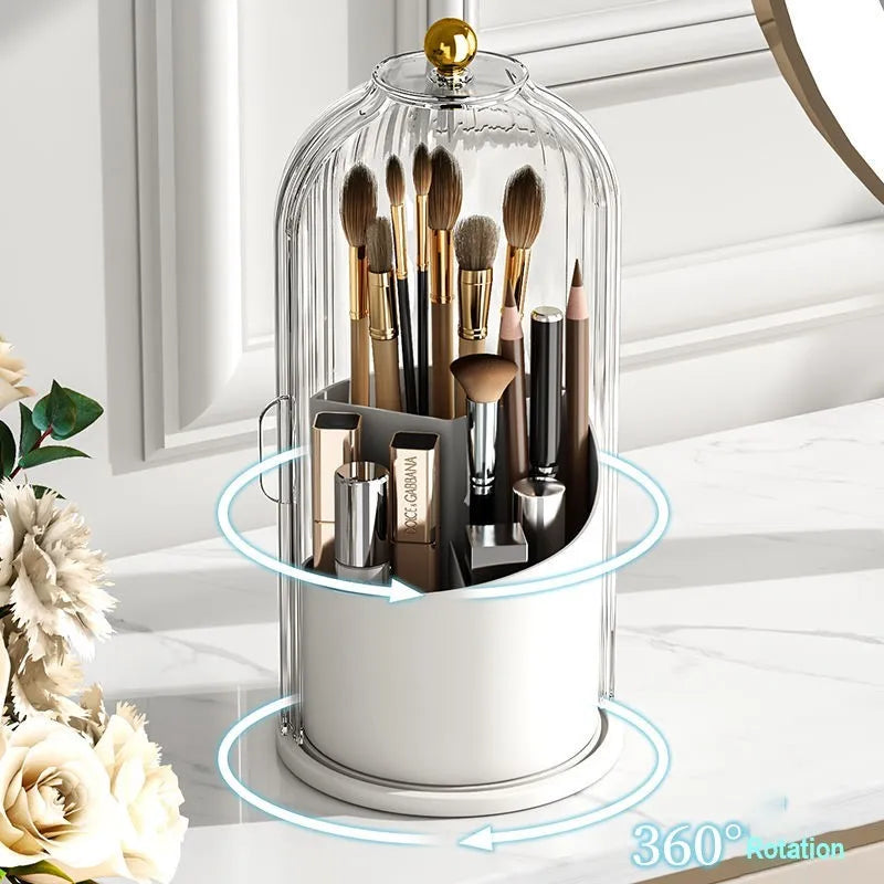 Glamsync 360° Luxe Makeup Brush & Cosmetic Organizer