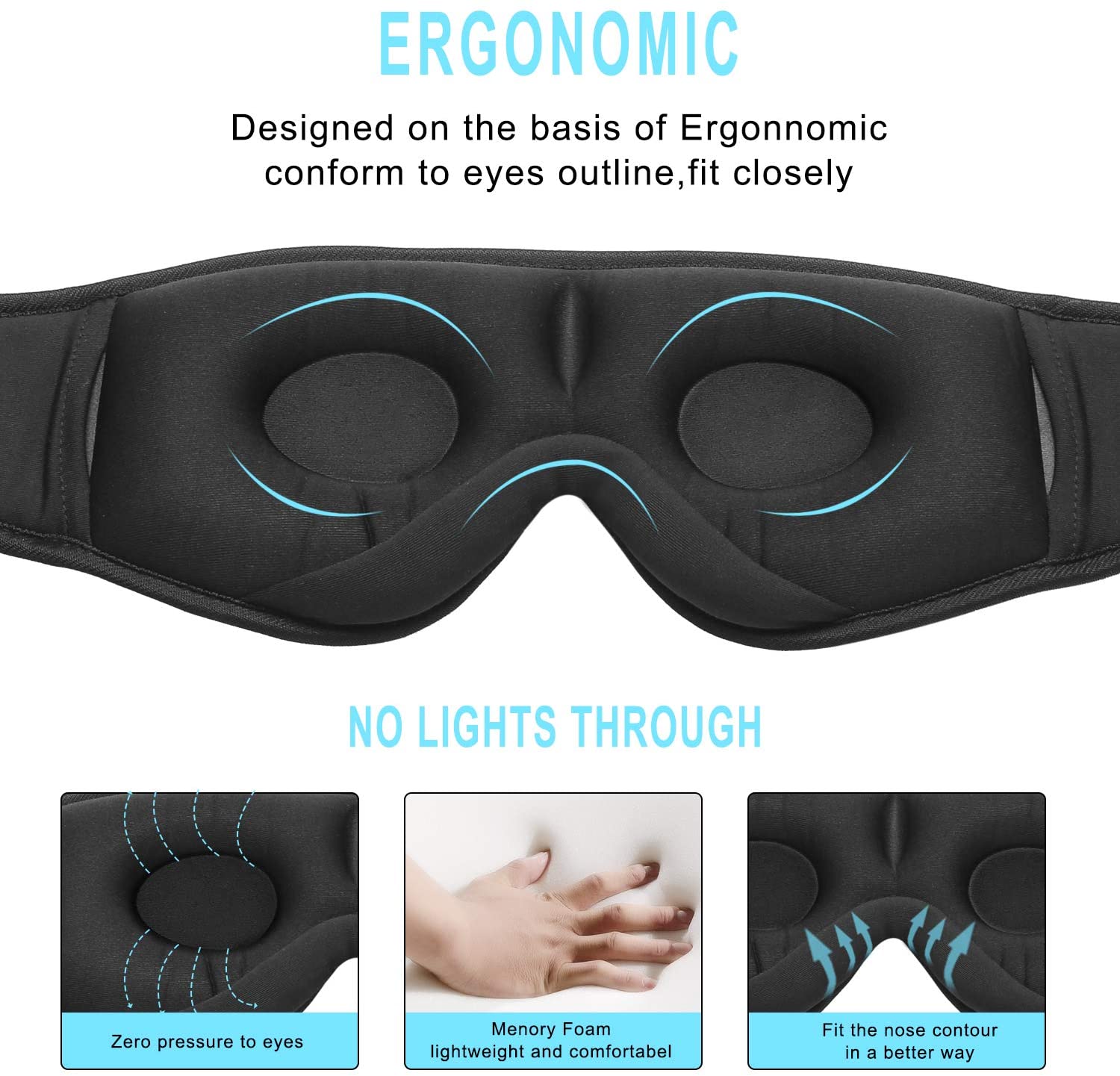 Sleep Headphone Bluetooth Eye Mask