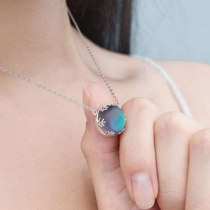 Aurora Borealis Necklace 925 Sterling Silver