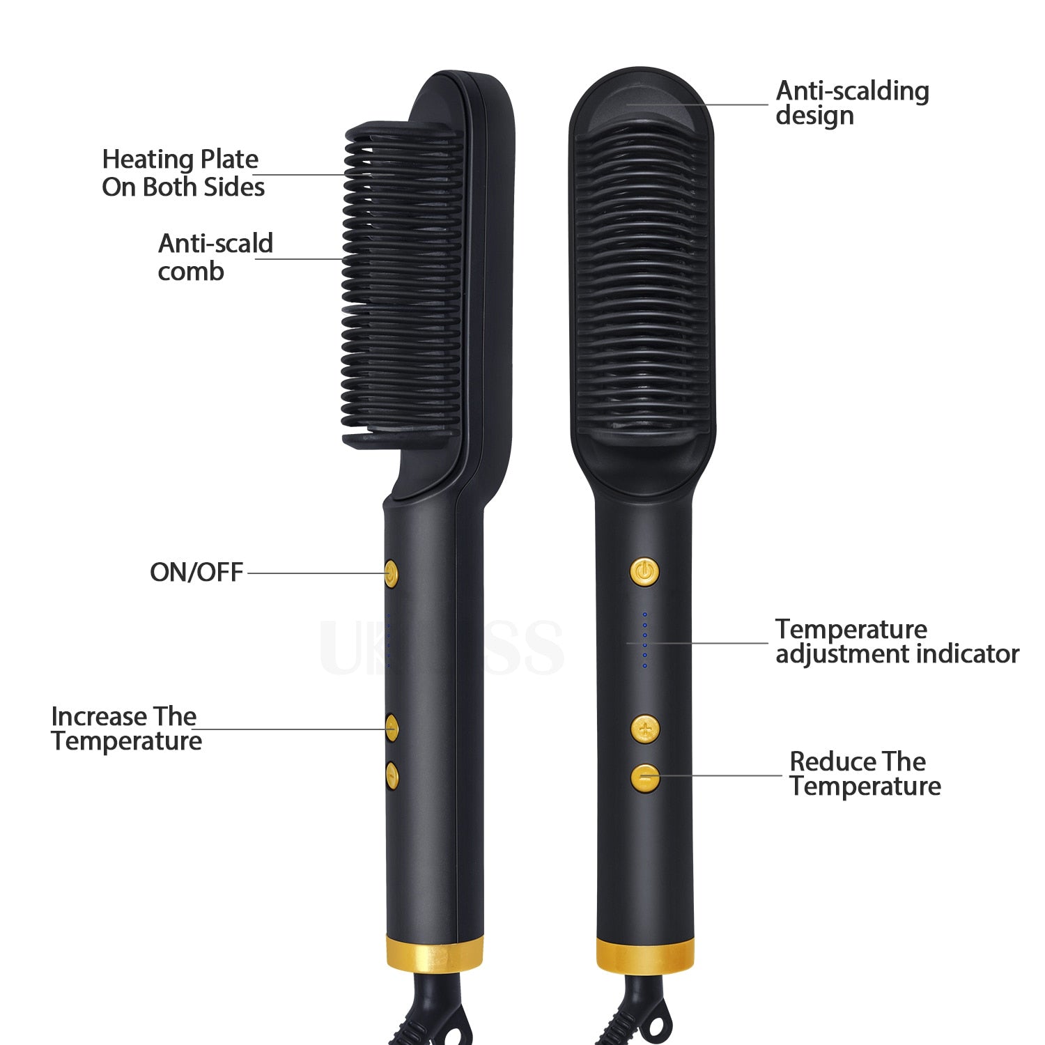 Multifunctional Hair Straightener Styling Comb